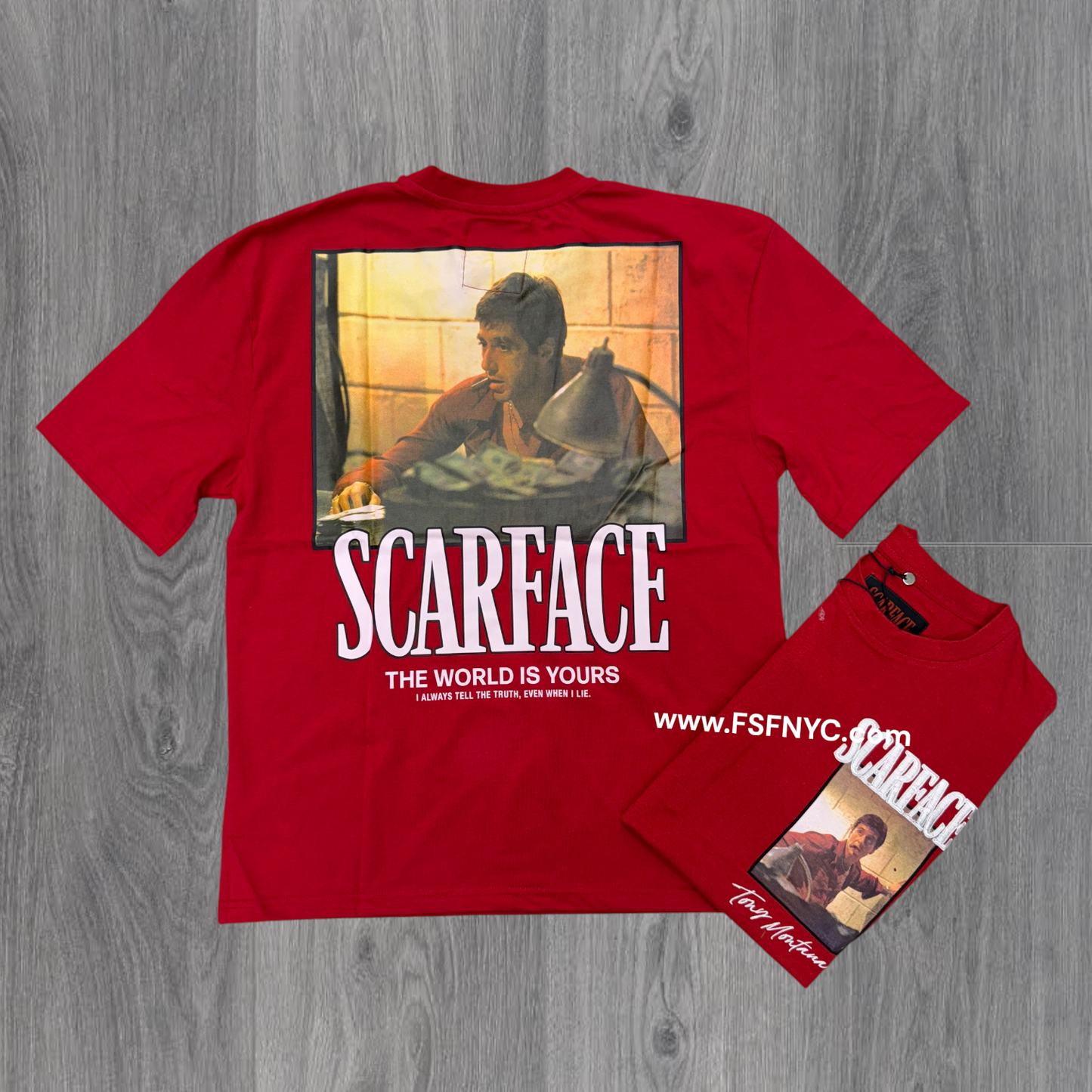 Reason - Tony Montana Tee - Red 608 095