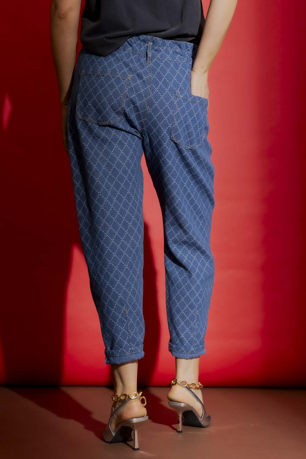 Diamond Denim Paperbag Jean