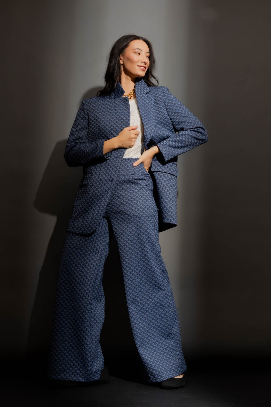 Denim Hearts Jet Culotte