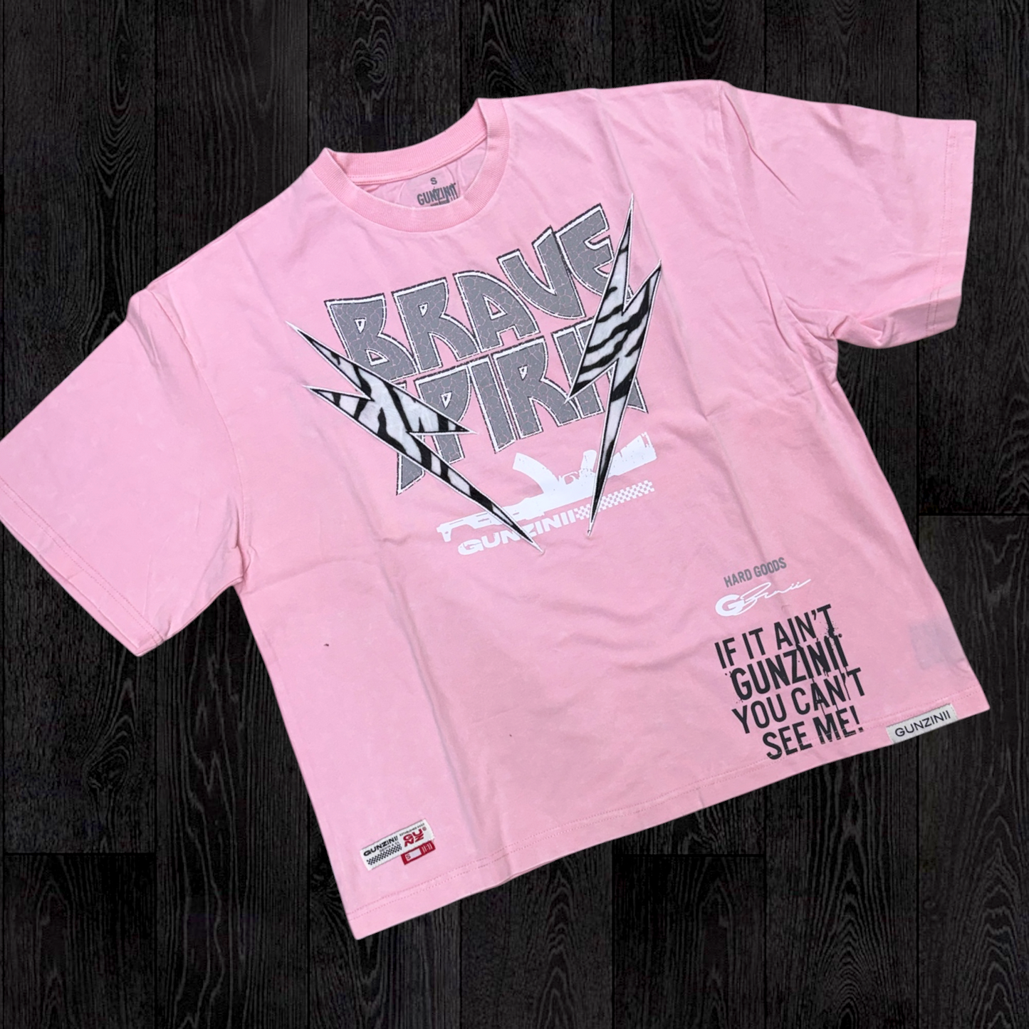 Gunzinii - Brave T-shirt - Pink - 1078