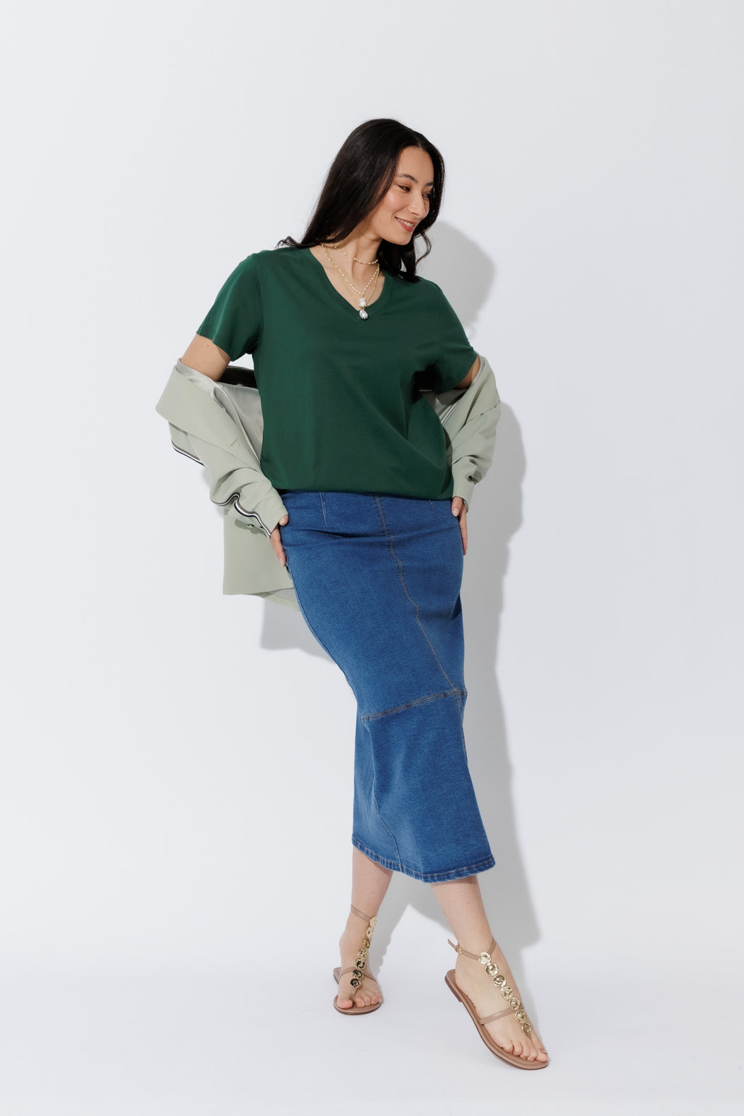 Forest Oversized V-Neck T-Shirt