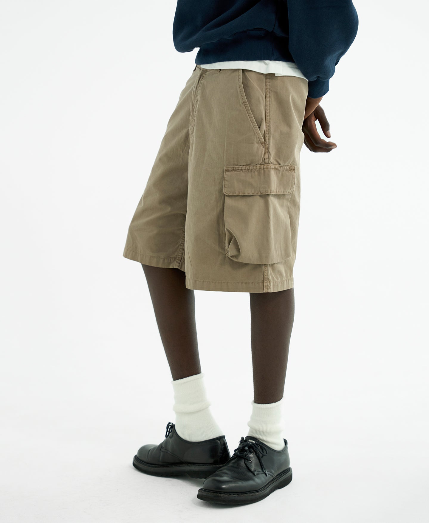 'Taupe' Ripstop Short Cargo Pants