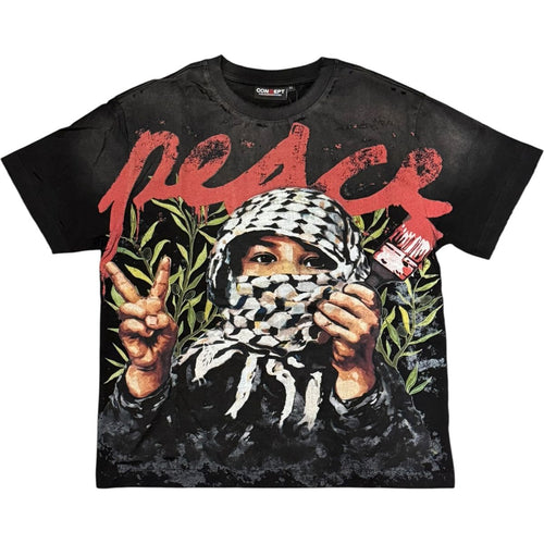 Con -  Peace T-shirt - Black Wash - 17