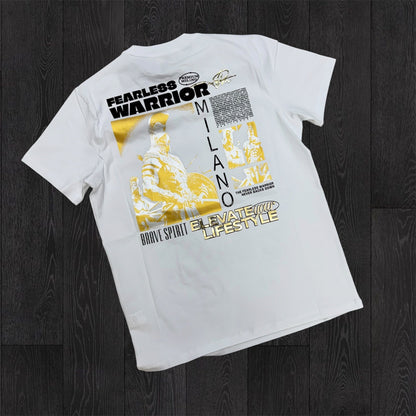 Milano - Fearless Warrior Tee - White 106