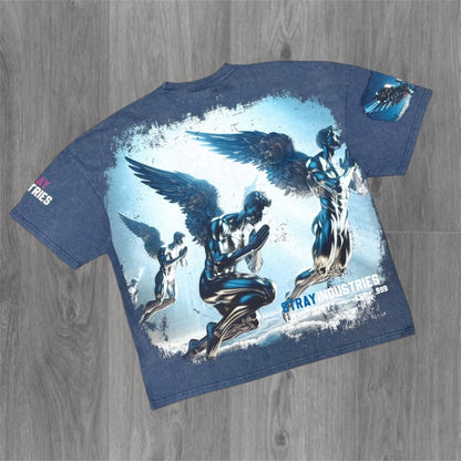 Stray -  Flying Angel T-shirt - Navy 1717