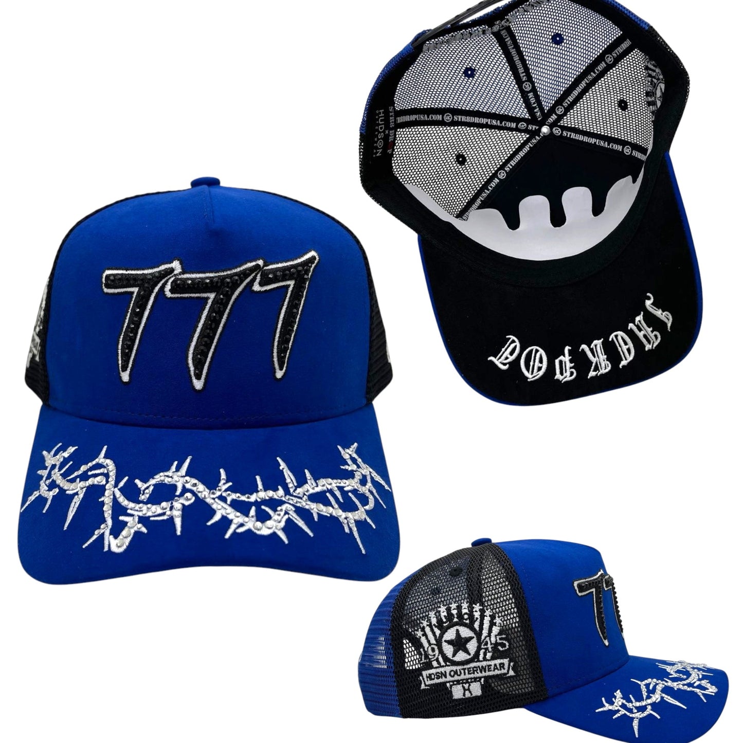 HDSN - “Chains”  777 Trucker hat - Royal/Black V2