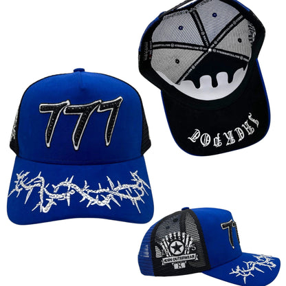 HDSN - “Chains”  777 Trucker hat - Royal/Black V2
