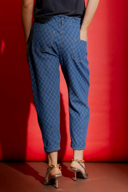 Diamond Denim Paperbag Jean