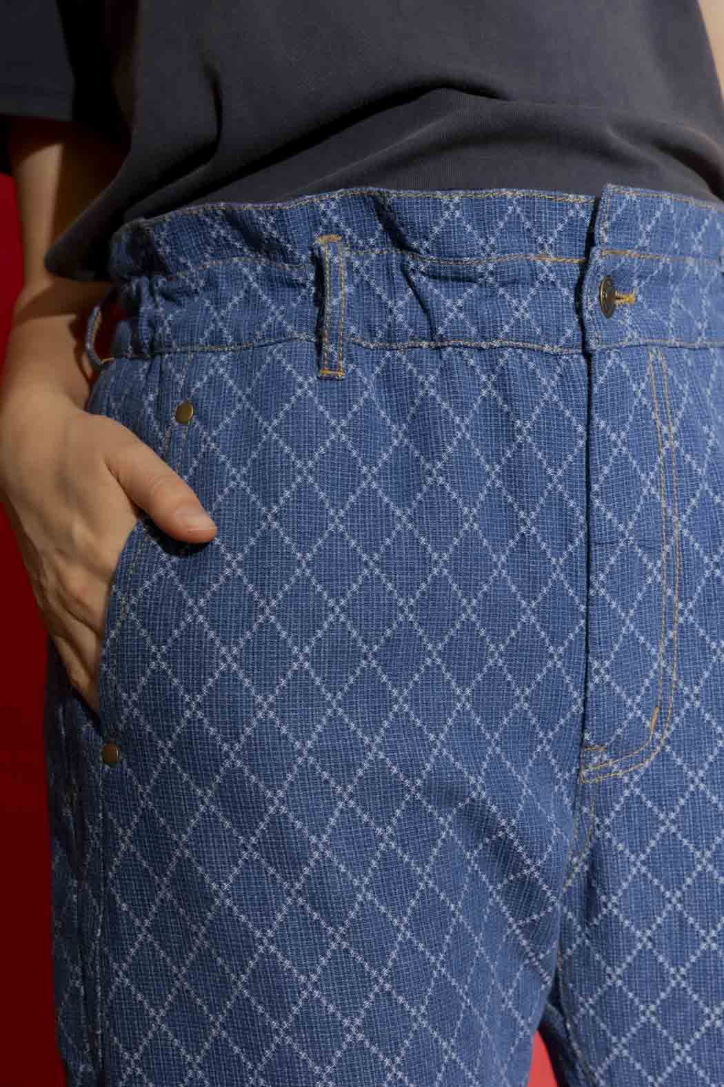 Diamond Denim Paperbag Jean