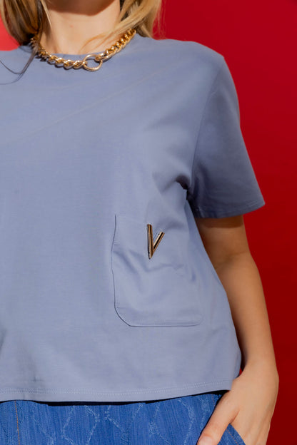 Denim Pocket T-Shirt