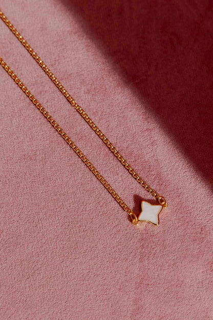Gold Venetian Star Necklace Gold O/S