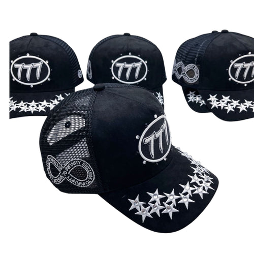 Hudson - “Stars”  777 Trucker hat - Black/White V1