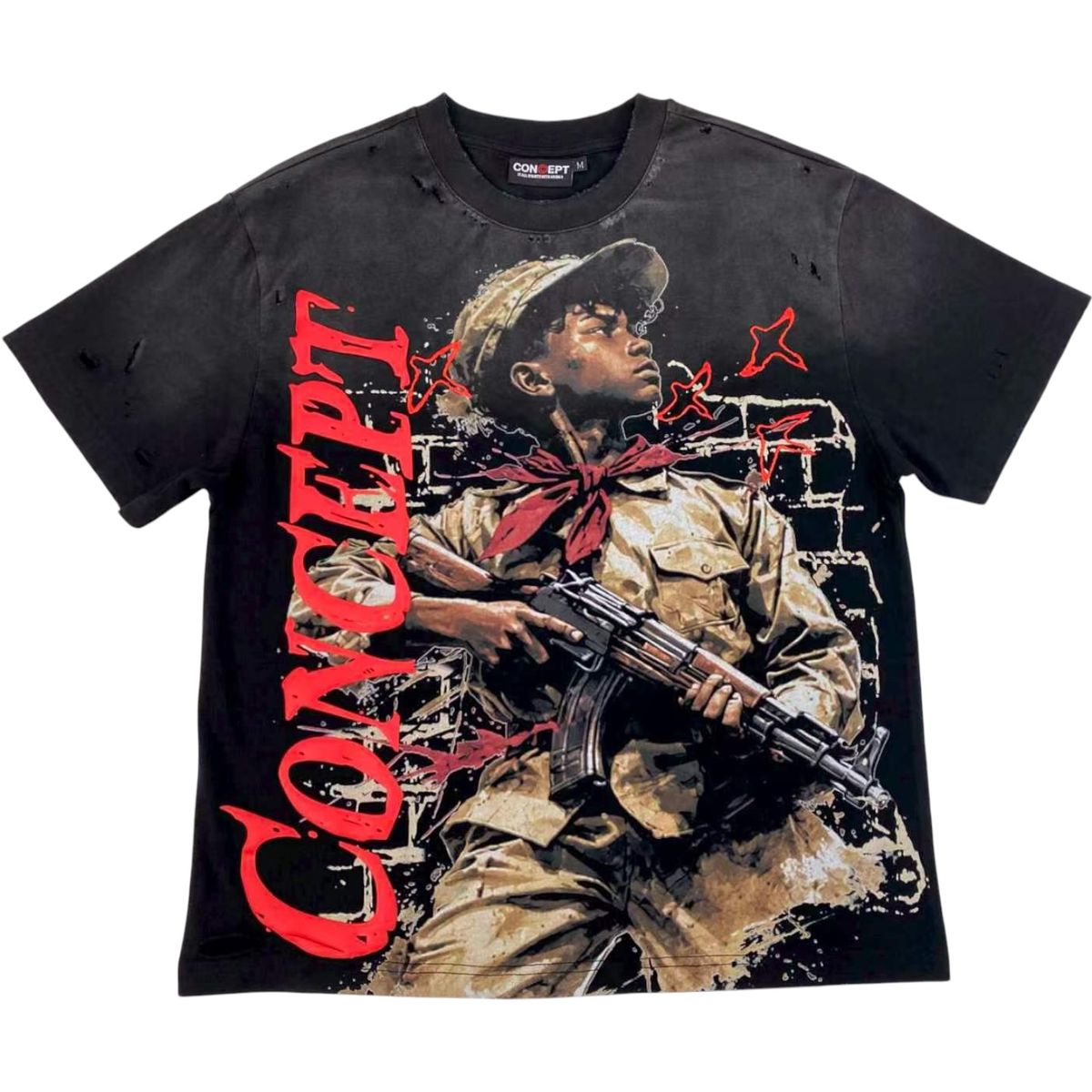Con -  Soldier T-shirt - Black Wash - 14 (2)
