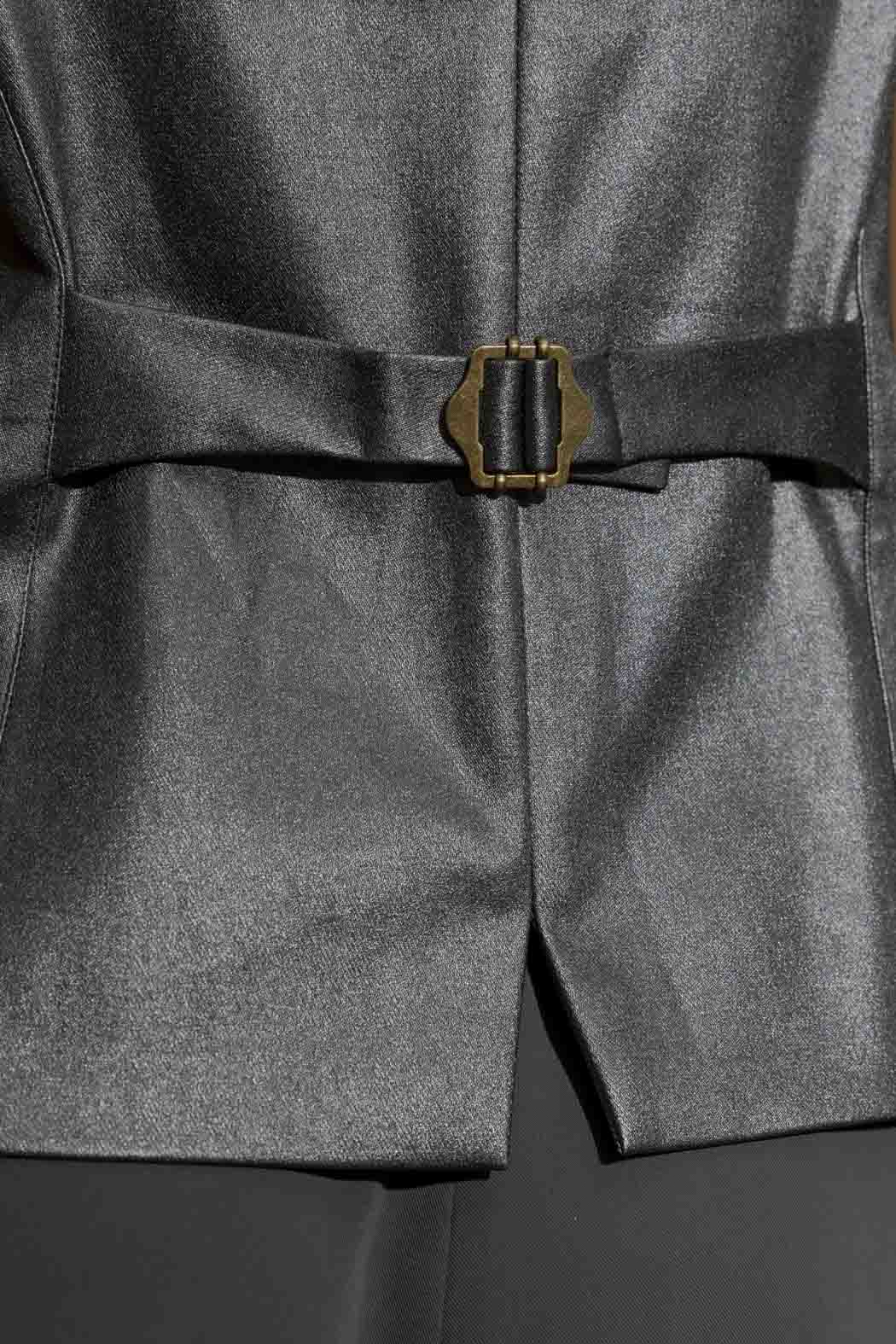 Dark Silver Metallic Vest Dark Silver