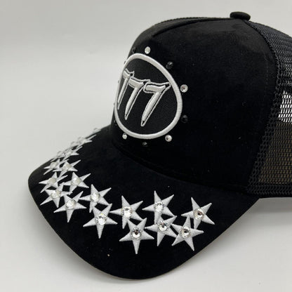 Hudson - “Stars”  777 Trucker hat - Black/White V1