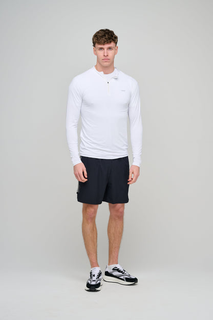 Capo Active Performance 1/4 Zip Top - White