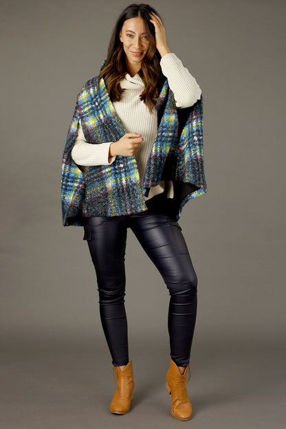 Charcoal Textured Elizabeth Cape