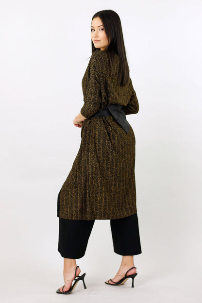 Gold Glam Maxi Cardigan -FINAL SALE