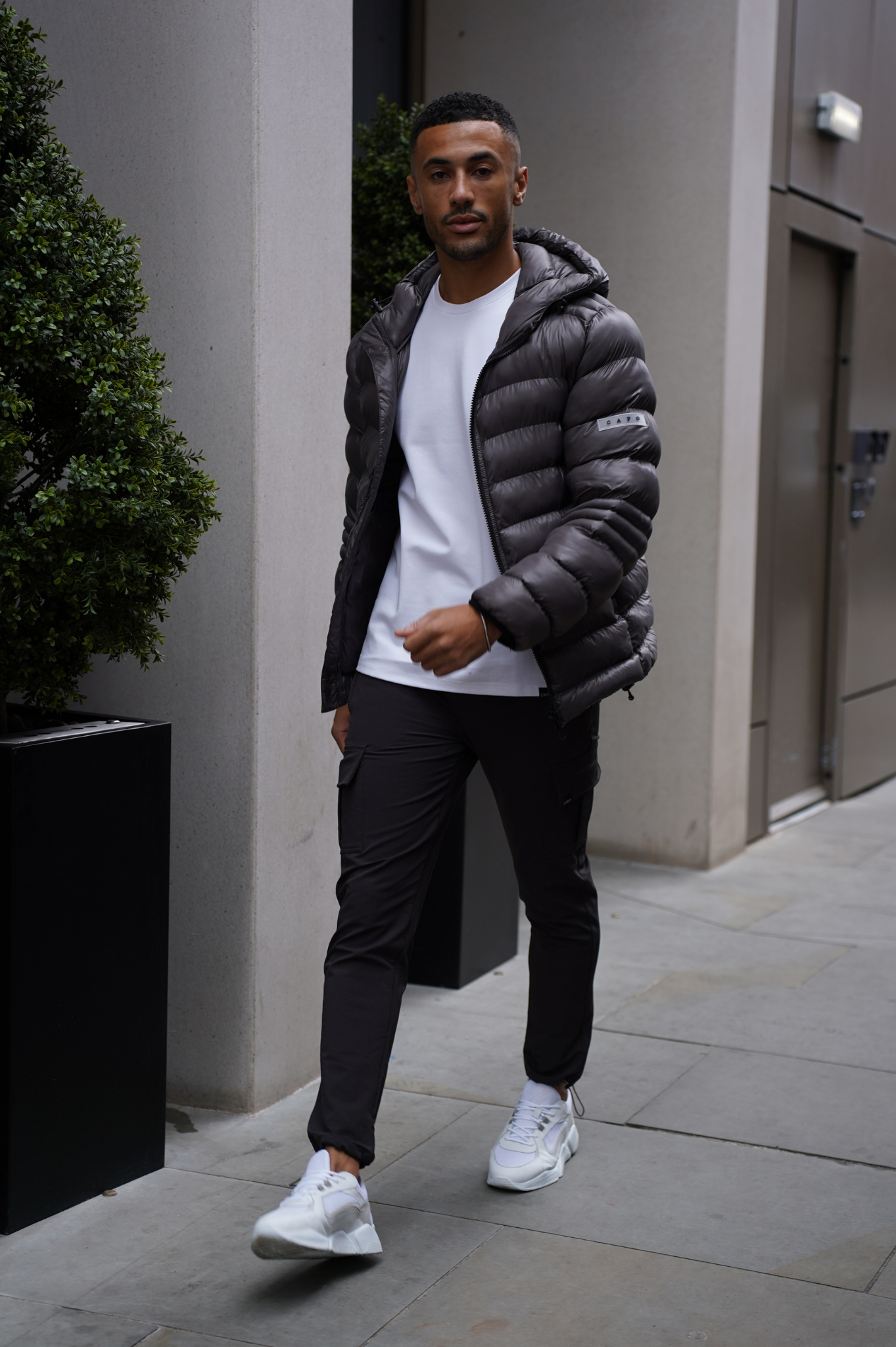 Capo PANEL Coat Jacket - Grey