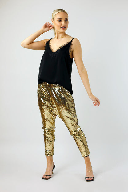 Gold Sequin Droppie - NT