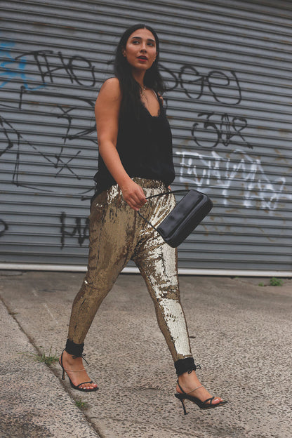 Gold Sequin Droppie - NT