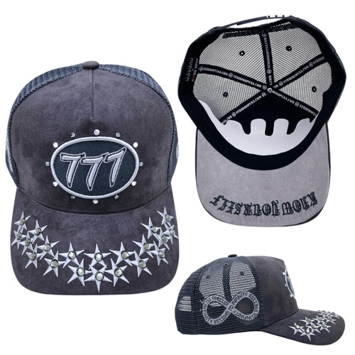 Hudson - “Stars”  777 Trucker hat - Grey V1