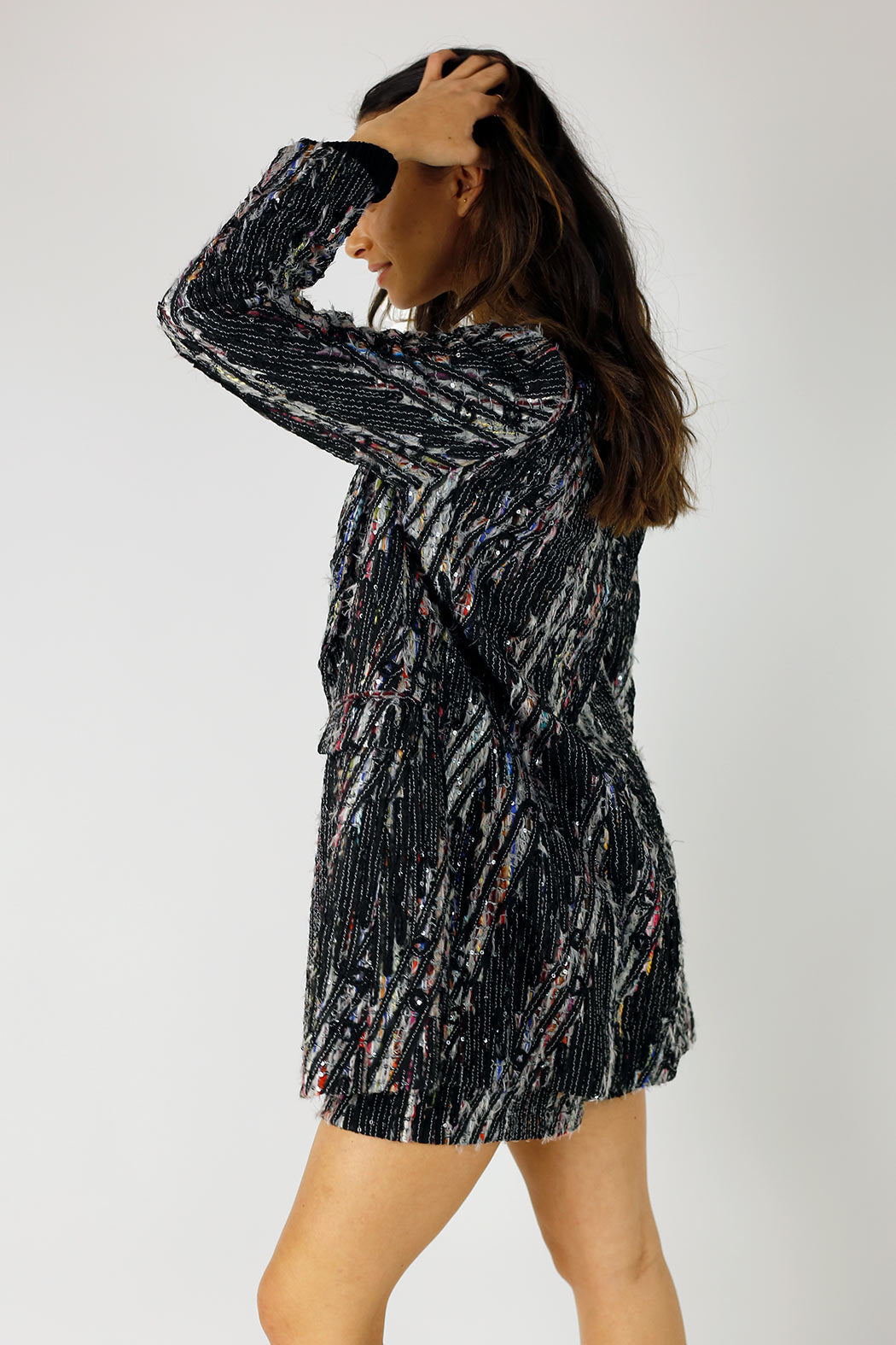 Black Applique Blazer