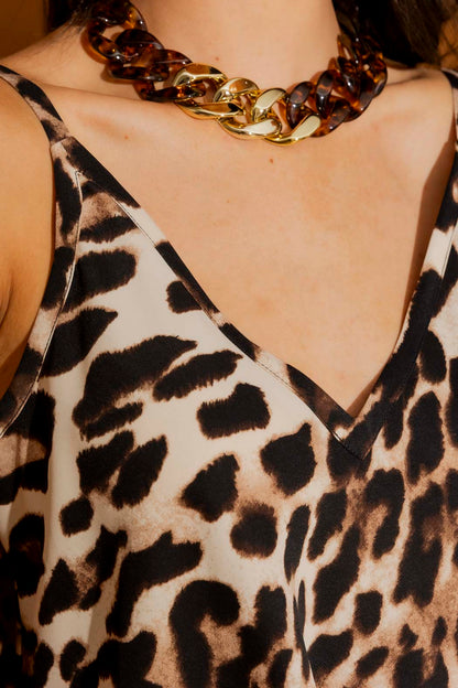 Cream Animal Bias Cami Cream Animal