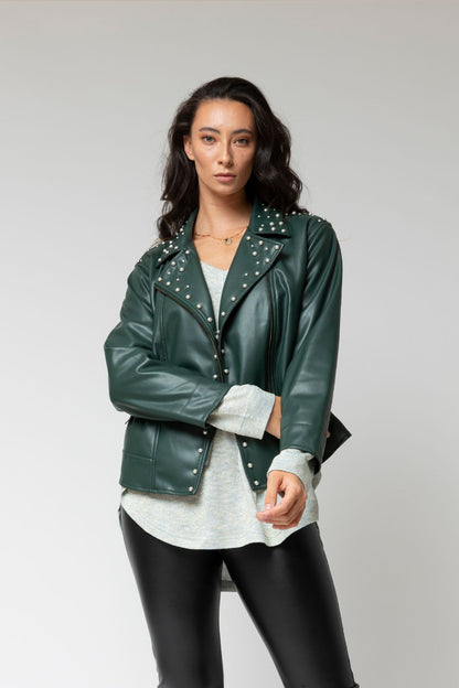 Forest Ultra Pearl Biker Jacket - Sale