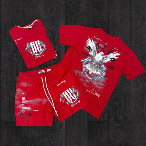 UNDRTD - Visionary  Short Set - Red 6114 6214