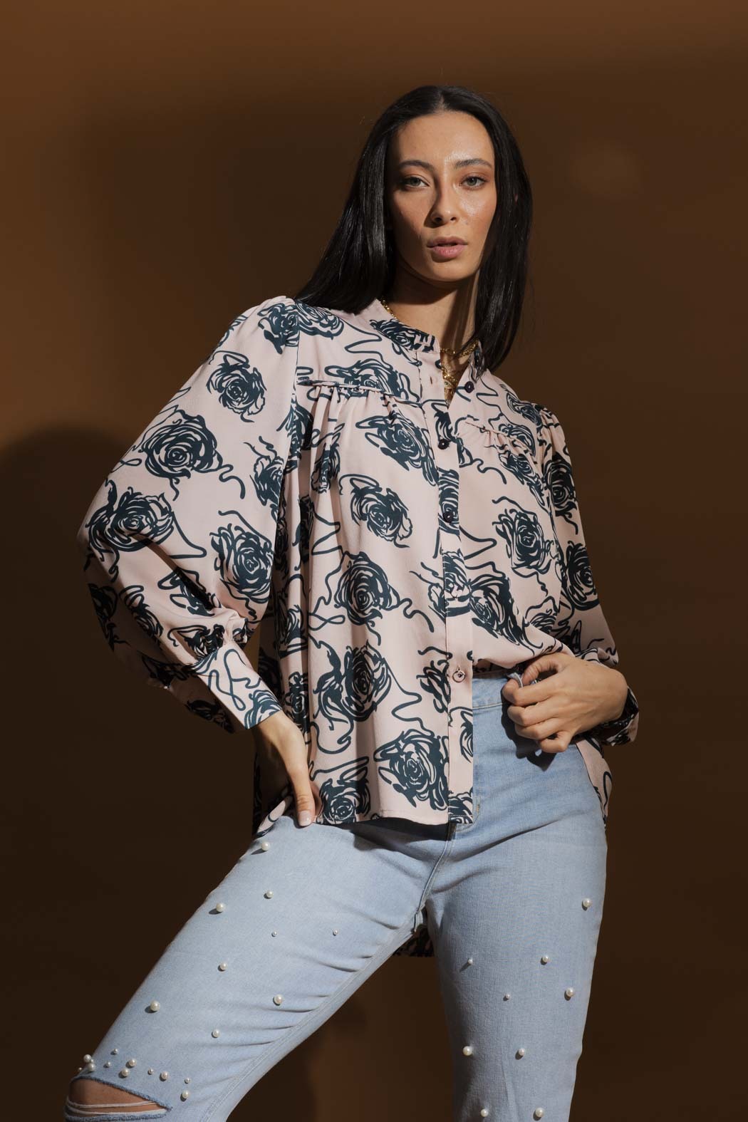 Gathered Shirt 60215 H