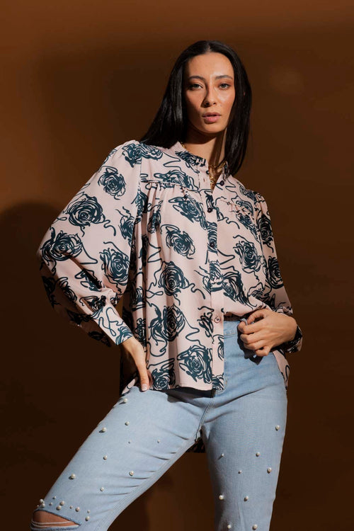 Gathered Shirt 60215 H