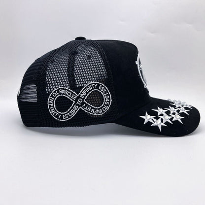 Hudson - “Stars”  777 Trucker hat - Black/White V1