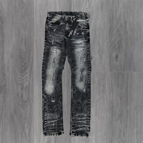 Cest Lavie - Distress Denim  - Washed Black - 1038