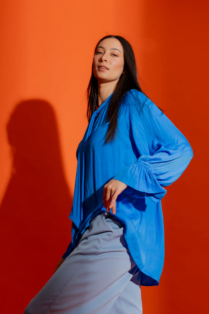 Cobalt Victoria Blouse
