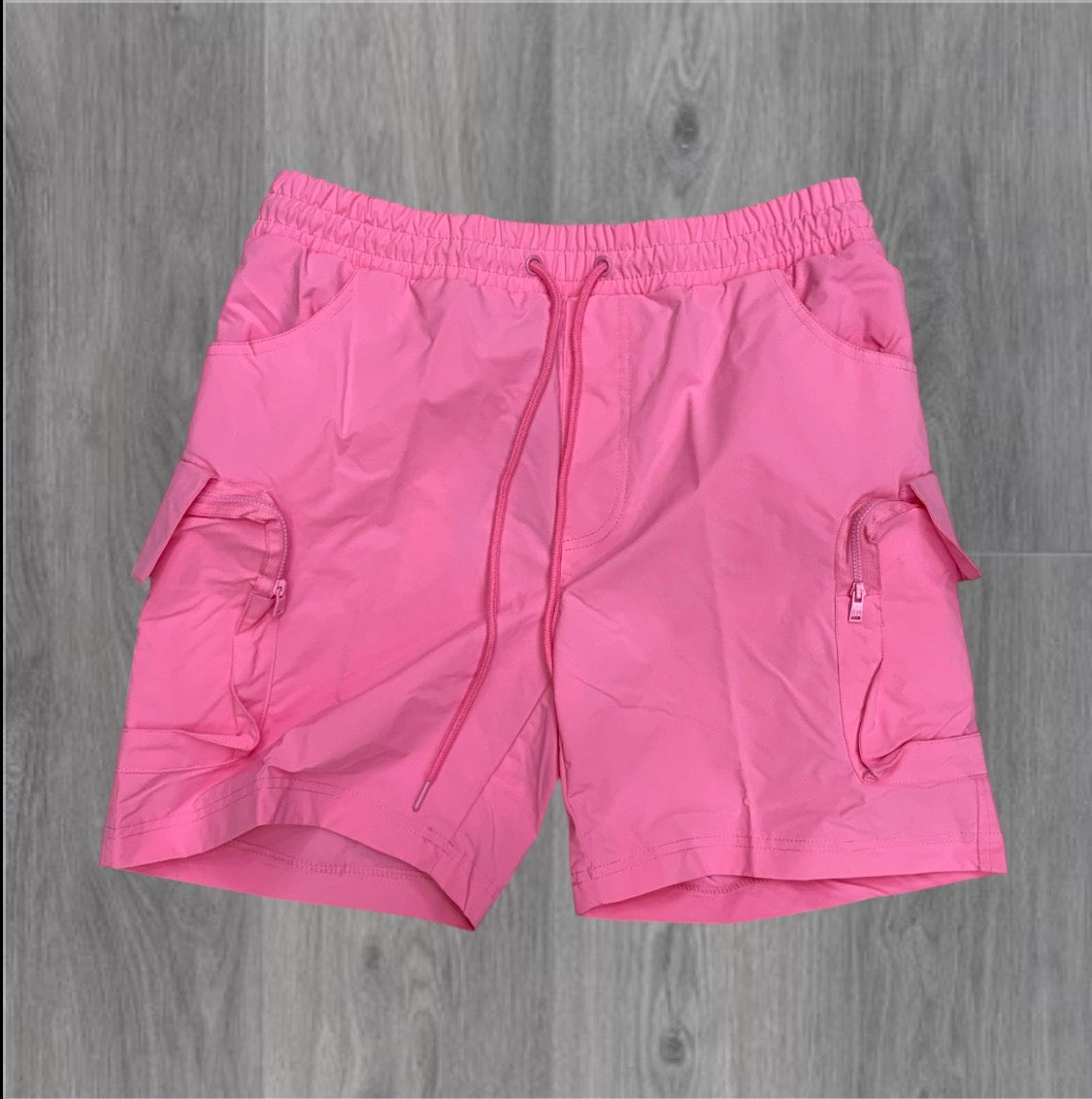 Rebel - Utility Nylon Shorts - Pink  - 911