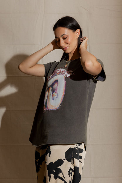 Dark Taupe Madam Cassandra T-Shirt