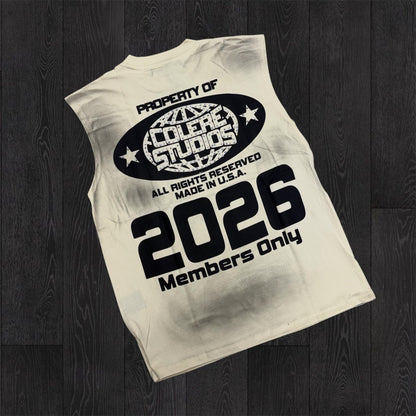 HDSN -  Colere Sleeveless Tee - Off White 707