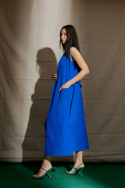 Cobalt Euro Longline Belted Vest