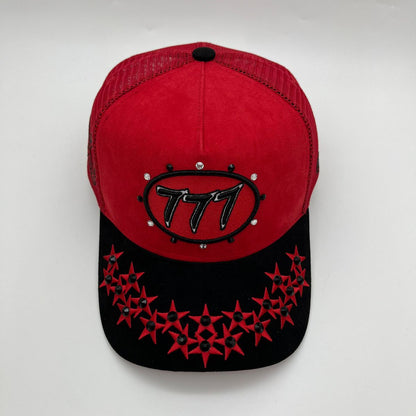Hudson - “Stars”  777Trucker hat - RED V1