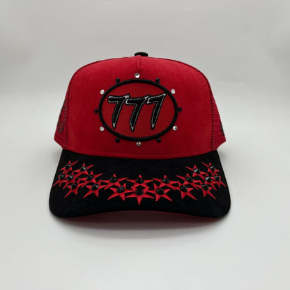 Hudson - “Stars”  777Trucker hat - RED V1