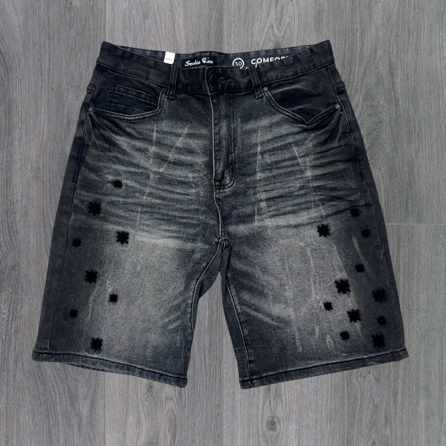 Rise -  Denim Shorts - smoky black   - 590z