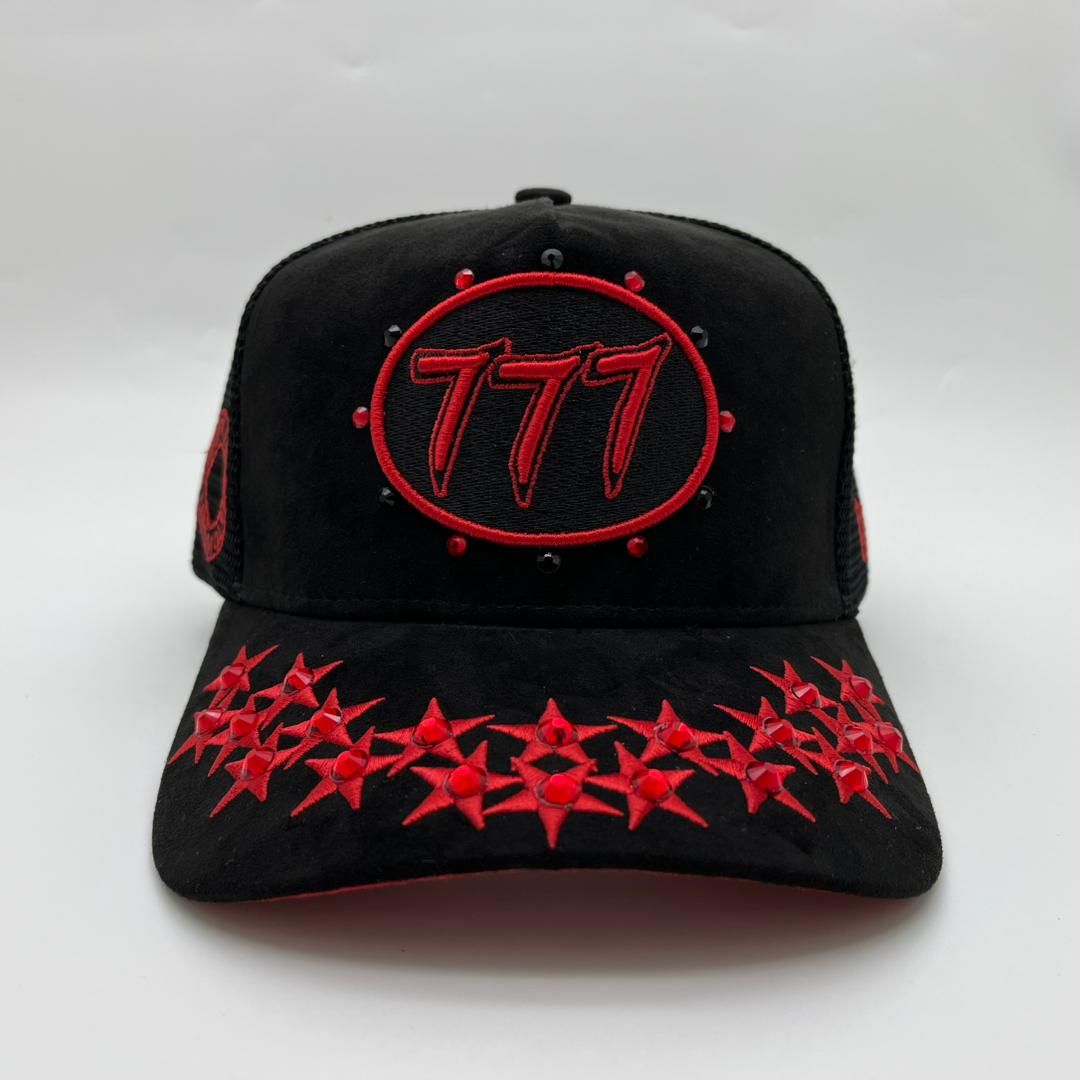 Hudson - “Stars”  777Trucker hat - Black/Red V1