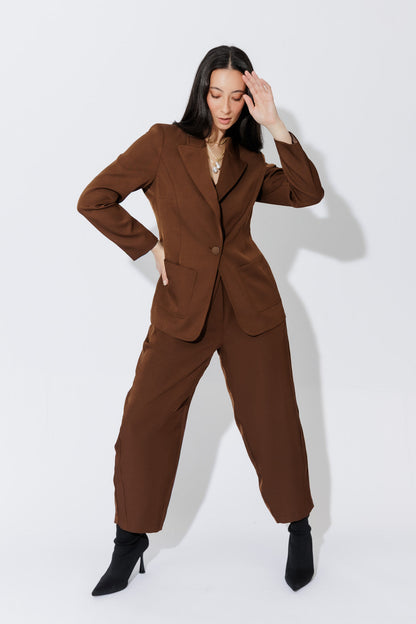 Chocolate Euro Pocket Blazer