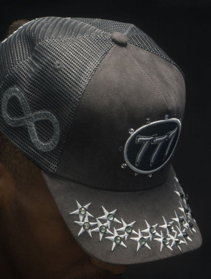 Hudson - “Stars”  777 Trucker hat - Grey V1