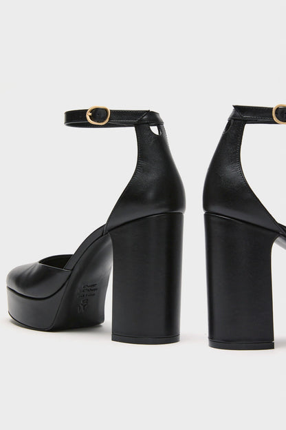 Black Dayna Platform Pumps