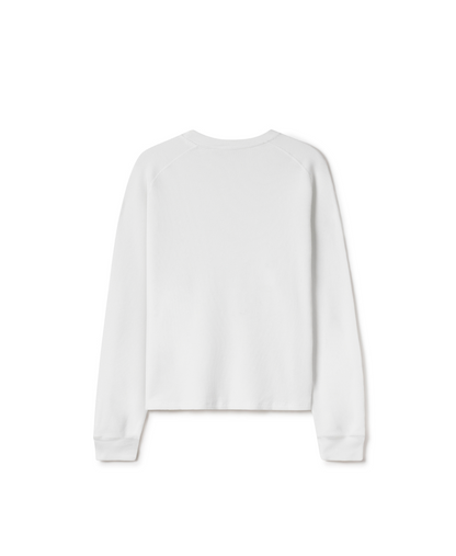 350 GSM 'Bone White' Thermal Longsleeve