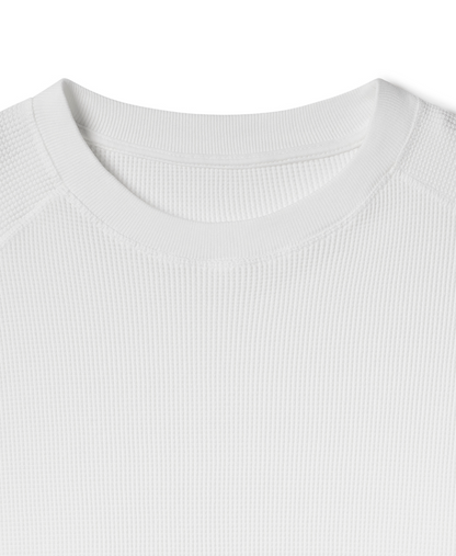 350 GSM 'Bone White' Thermal Longsleeve