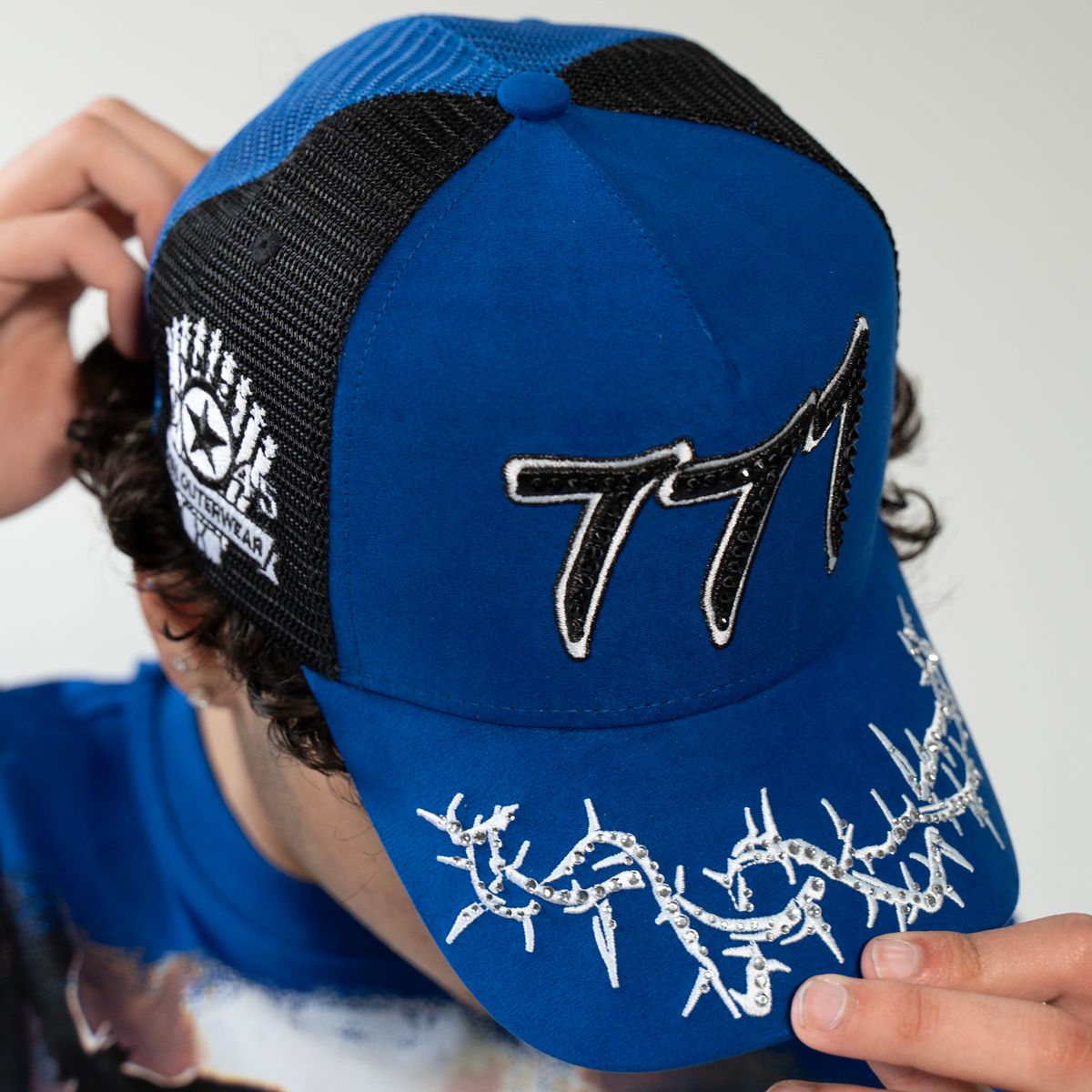 HDSN - “Chains”  777 Trucker hat - Royal/Black V2