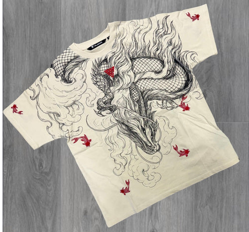 Valabasas - Mythic Flow T-shirt - Beige  - 1098